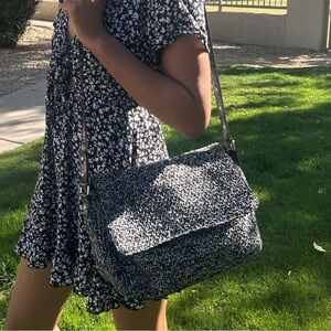 Stylish Black and White Women's Bag